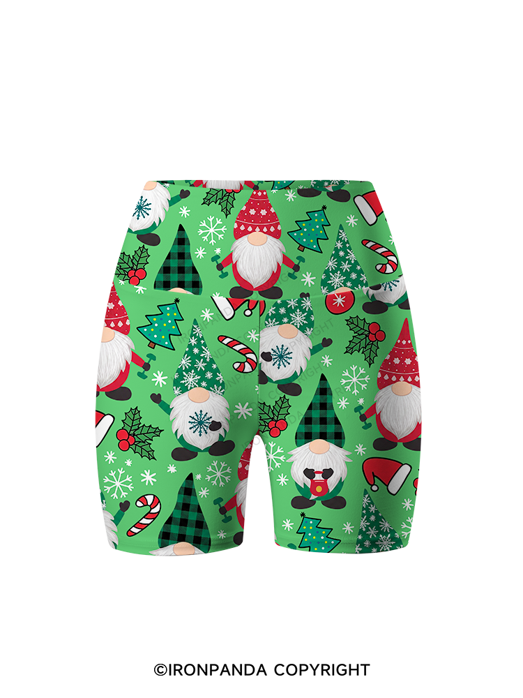 Sweating with my Gnomies Printed Yoga Cycling Shorts