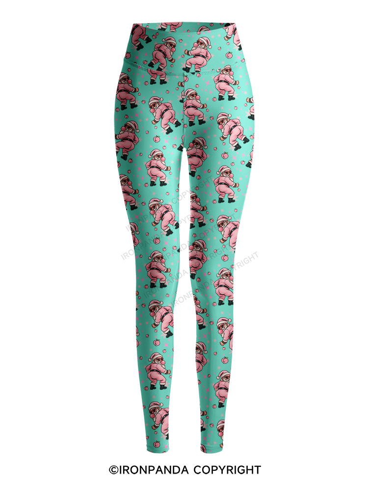 MERRY THICC-MAS Fitness Printed Yoga Pants