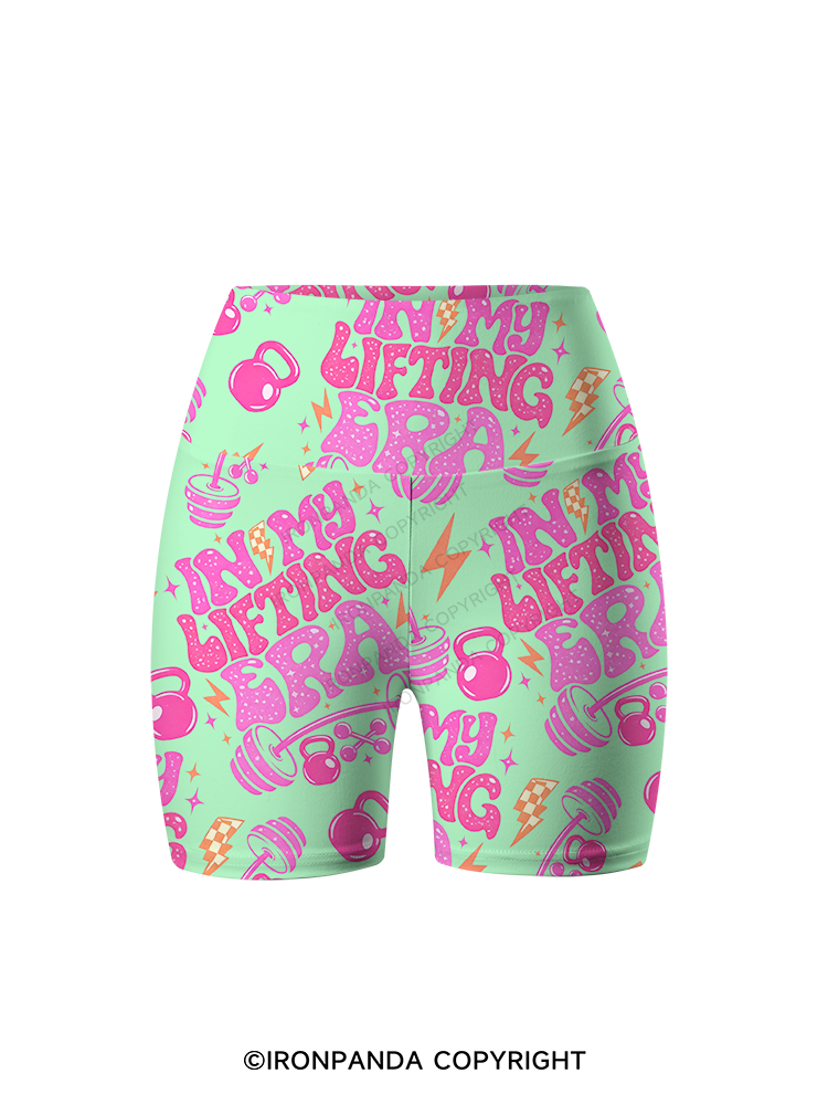 Lifting Is My Main Storyline Right Now Printed Yoga Cycling Shorts