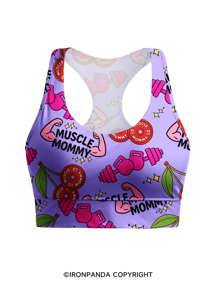 Muscle Mommy Racerback Sports Bra