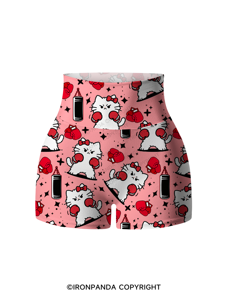 Tall Enough For Your Shins Printed Yoga Shorts