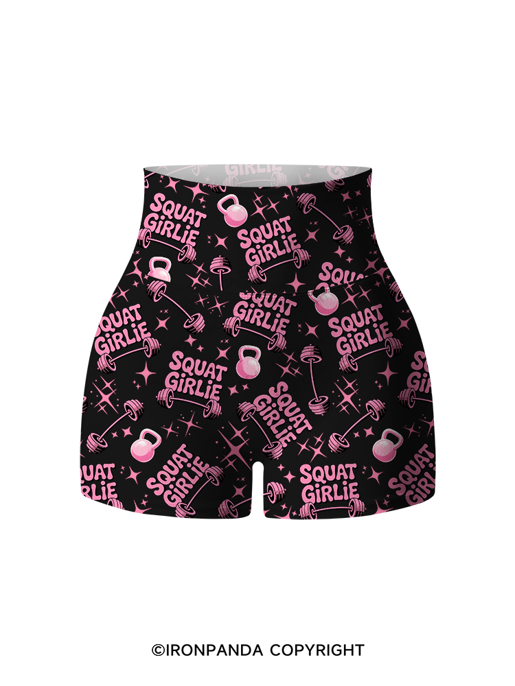 SQUAT GIRLIE Printed Yoga Shorts