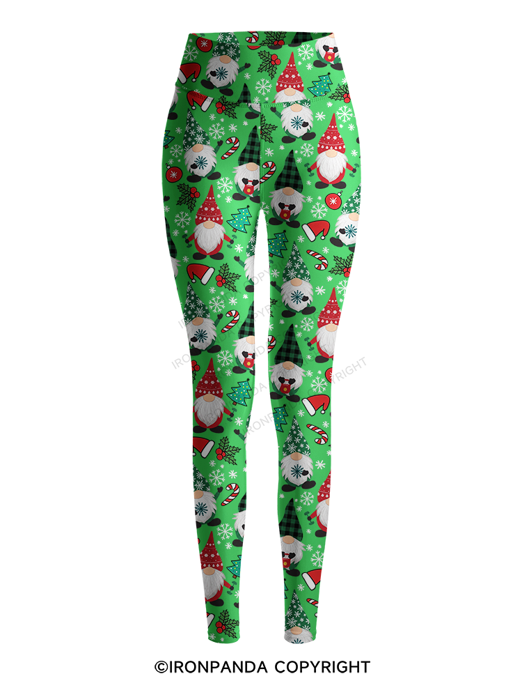 Sweating with my Gnomies Printed Yoga Pants