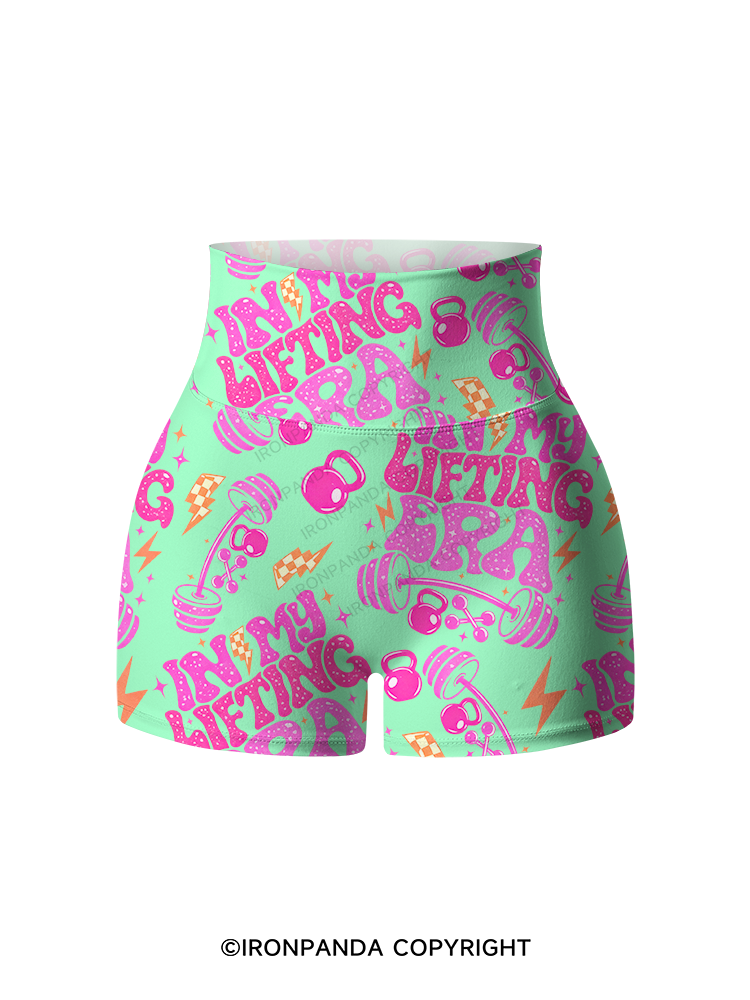 Lifting Is My Main Storyline Right Now Printed Yoga Shorts