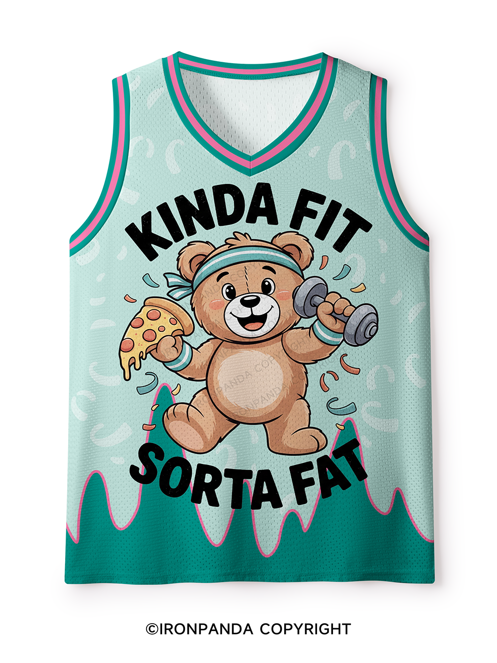 kinda fit sorta fat bear Mesh Tank Top