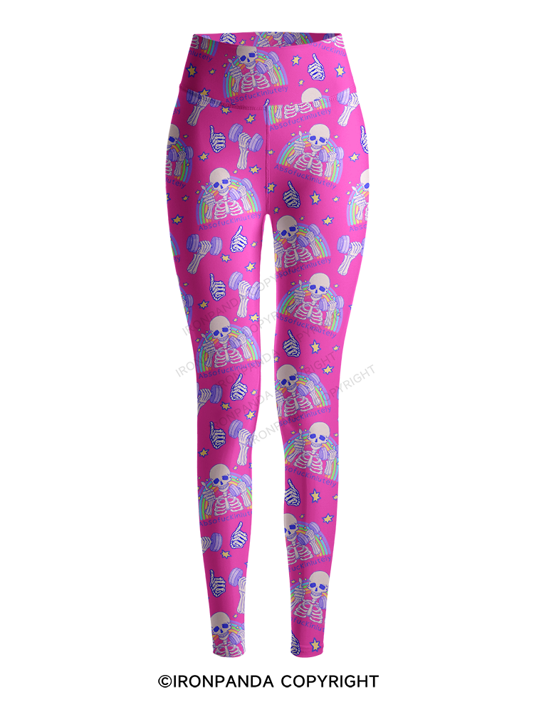 ABSOFUCKINLUTELY GYM  Printed Yoga Pants