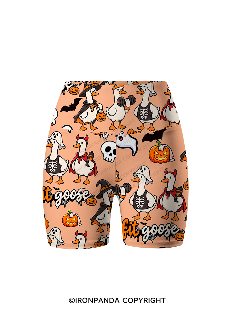Just a Fit Goose Printed Yoga Cycling Shorts