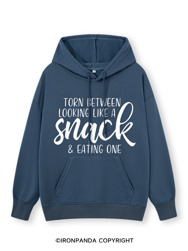 TORN BETWEEN A SNACK AND EAT ONE Classic Gym Hoodie