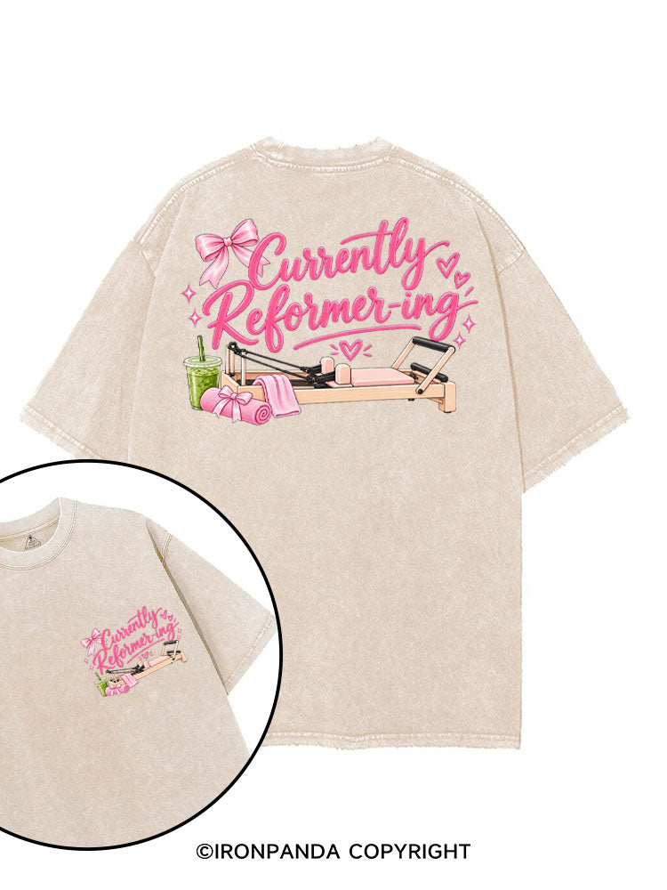 CURRENTLY REFORMER-ING printed Gym Shirt