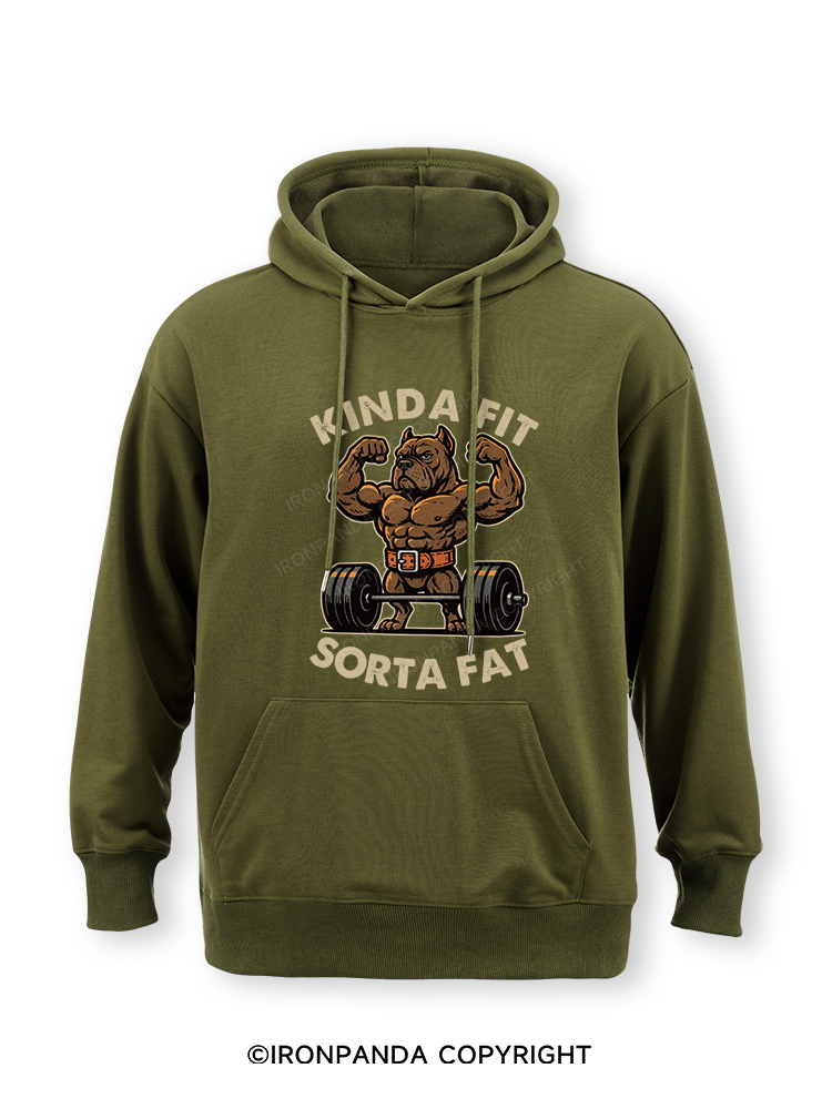 KINDA FIT SORTA FAT DOG Classic Gym Hoodie