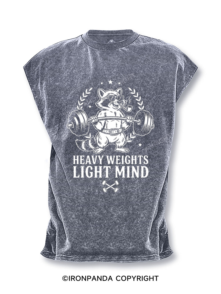 Heavy Weights Light Mind Cut Off Tank