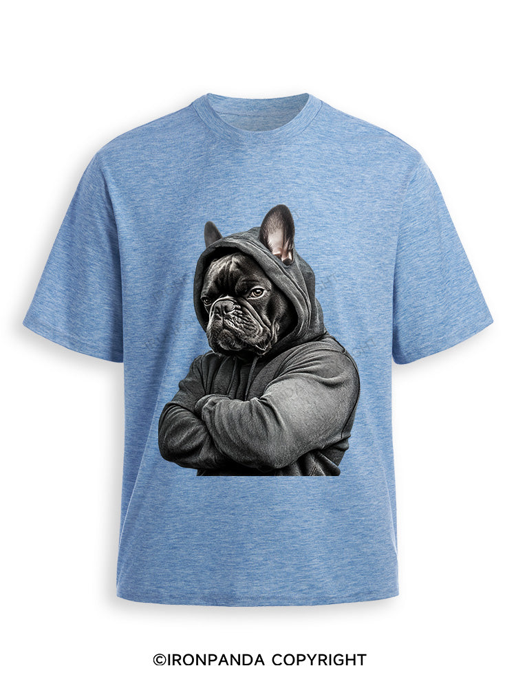 Muscular French bulldog Ultra Soft Heather T-Shirt