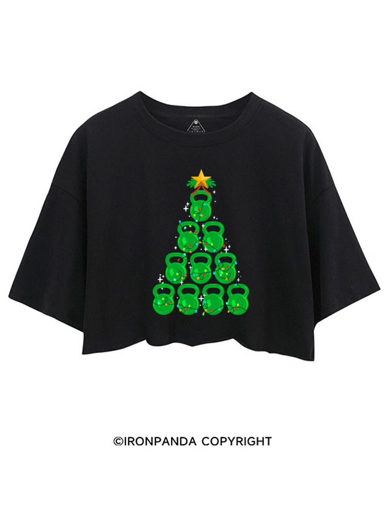 Kettlebell Christmas Tree CROP TOPS