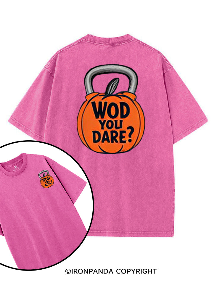 WOD YOU DARE printed Gym Shirt