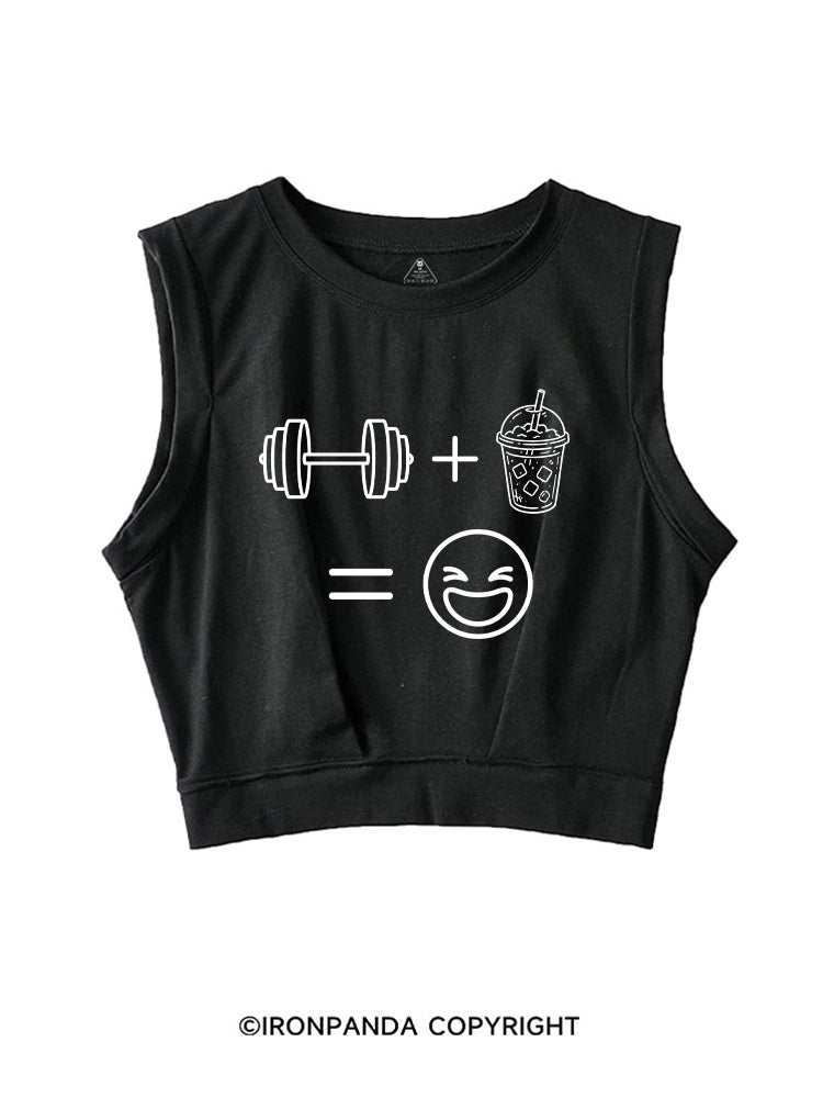 LIFT + SIP = HAPPY SLEEVELESS CROP TOPS
