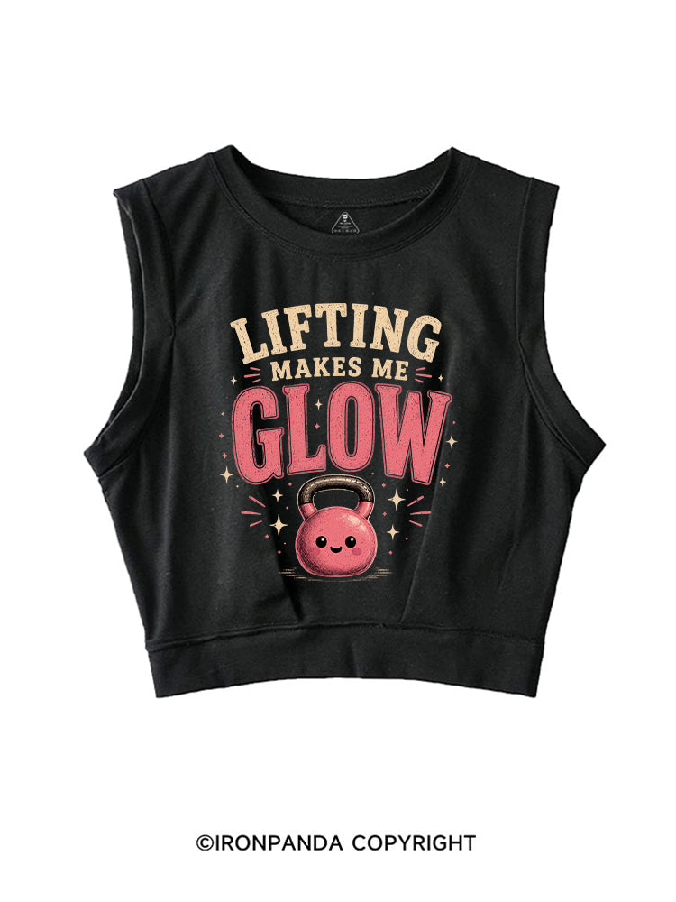LIFTING MAKES ME GLOW ROCKER COTTON TANK