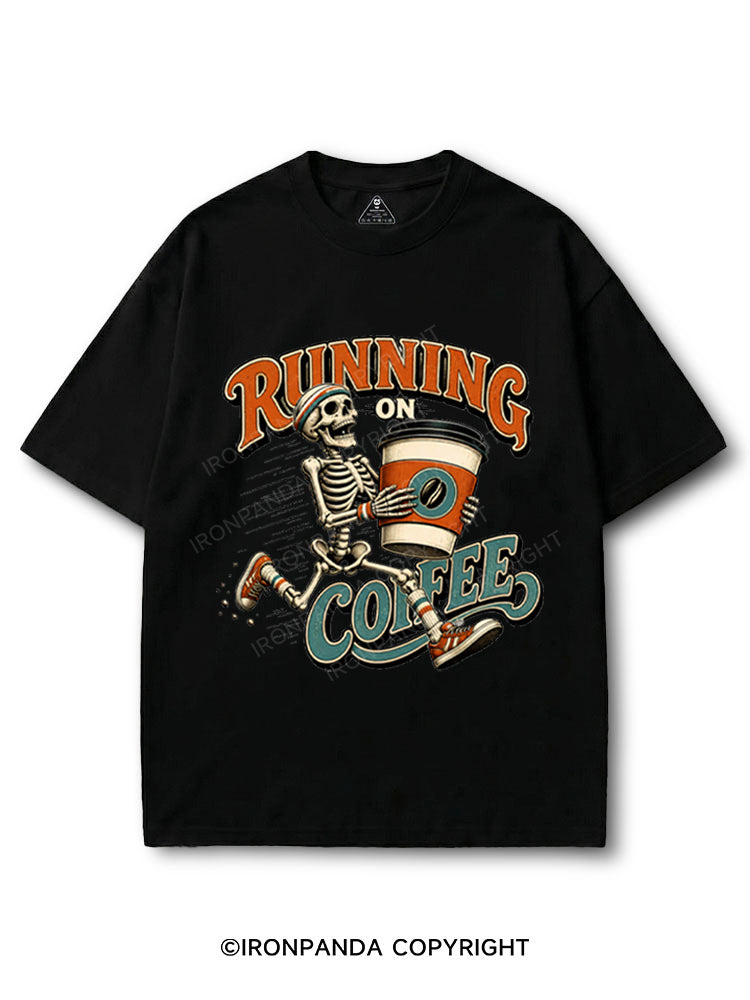 Running on Coffee Skeleton COTTON PUMP COVER
