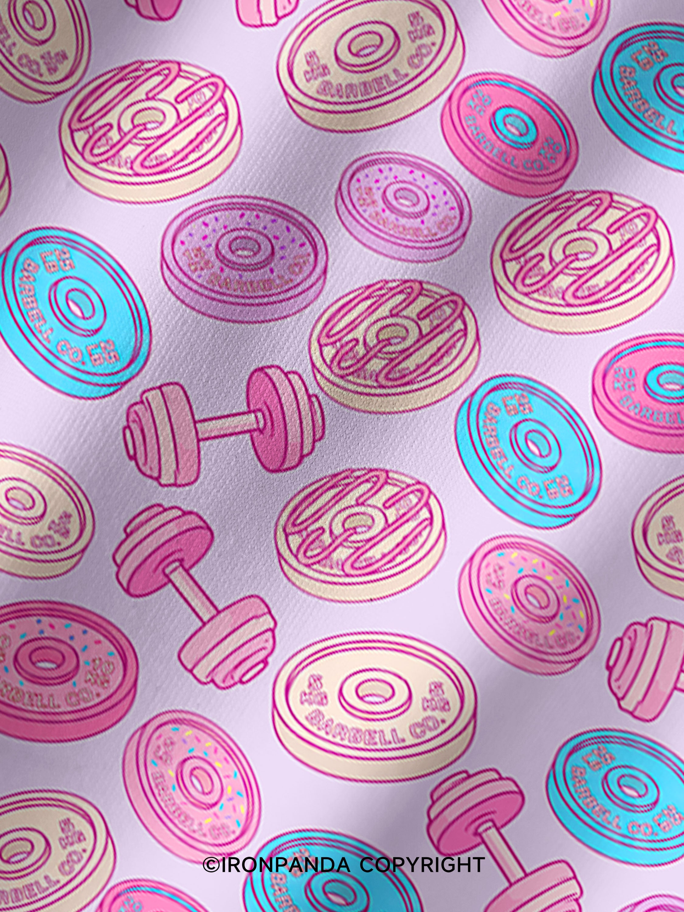 DONUT PLATES Printed Yoga Shorts