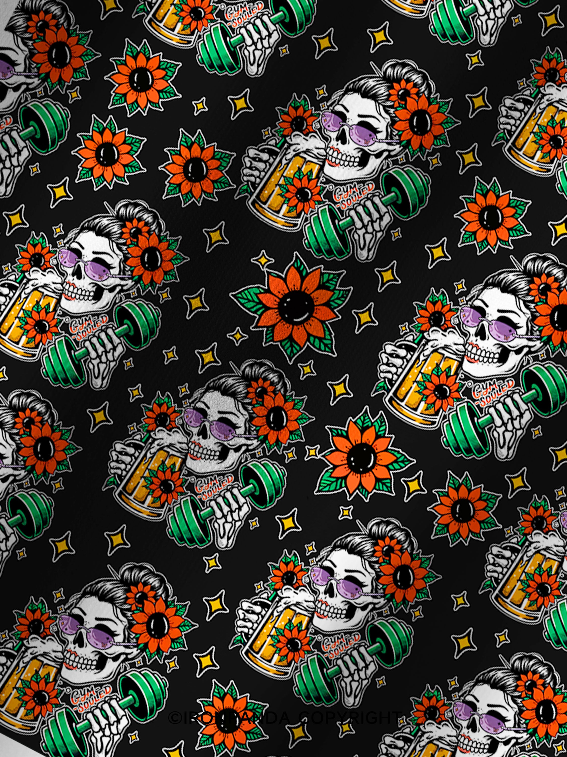 BURPEES ？I THOUGHT YOU SAID BEER PLEASE Printed Yoga Shorts