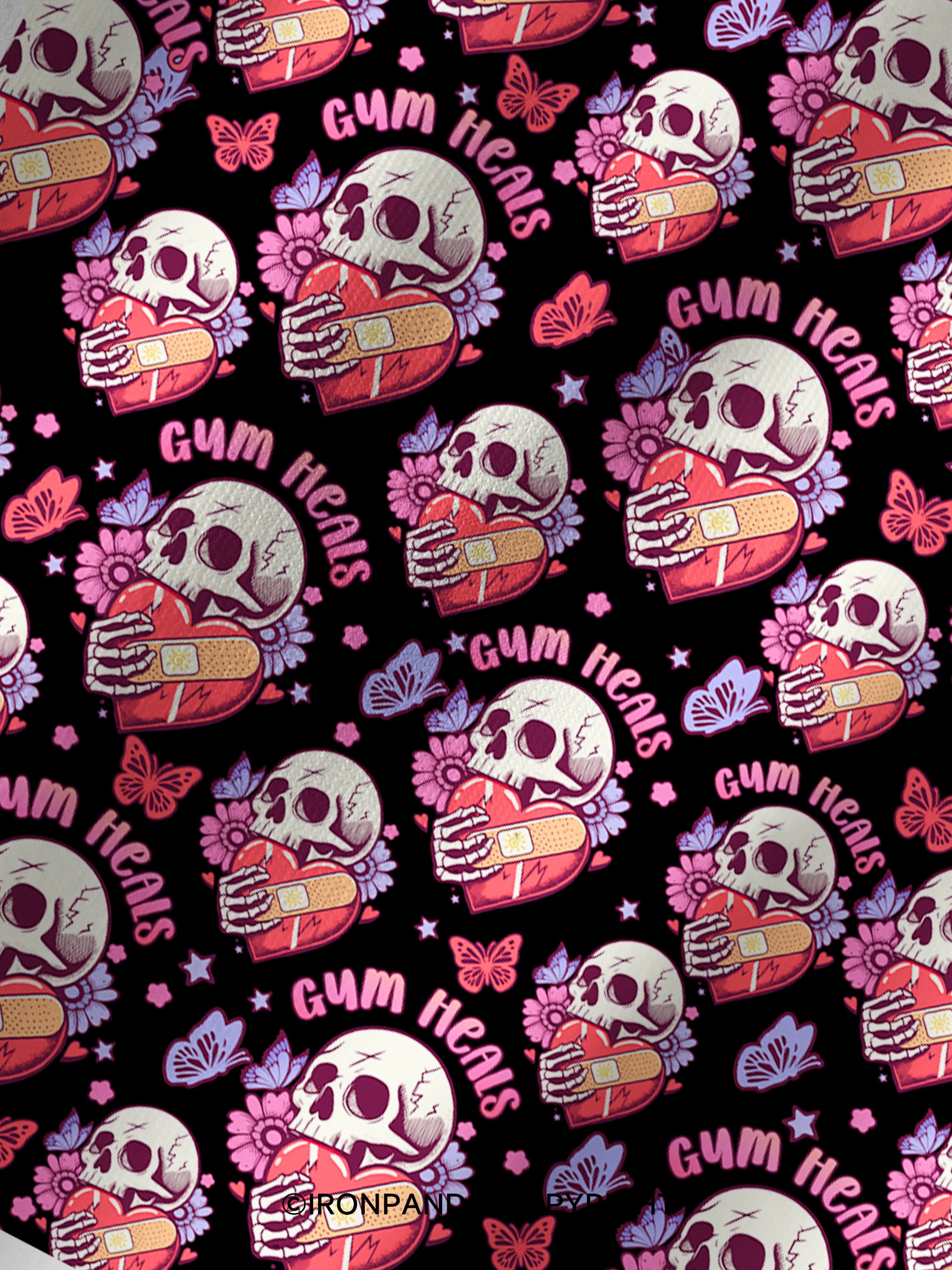 GYM HEALS Printed Yoga Shorts