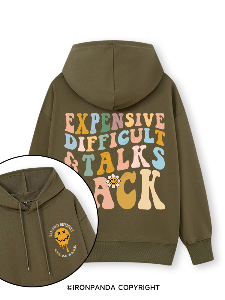 Expensive Difficult And Talks Back Double-Sided Printed Classic Gym Hoodie