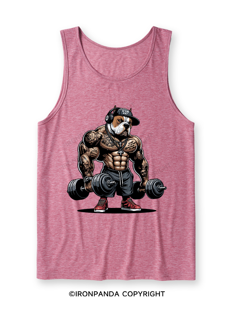 bulldog weightlifting Ultra Soft Heather Tank