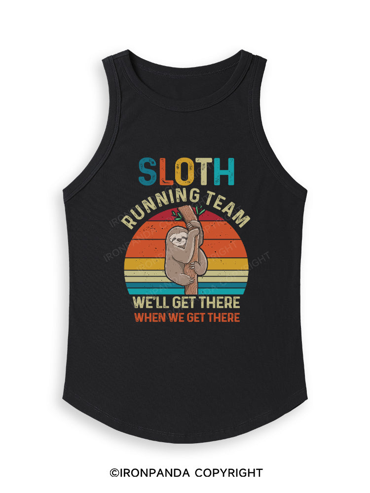 SLOTH RUNNING TEAM Fitted Tank Top
