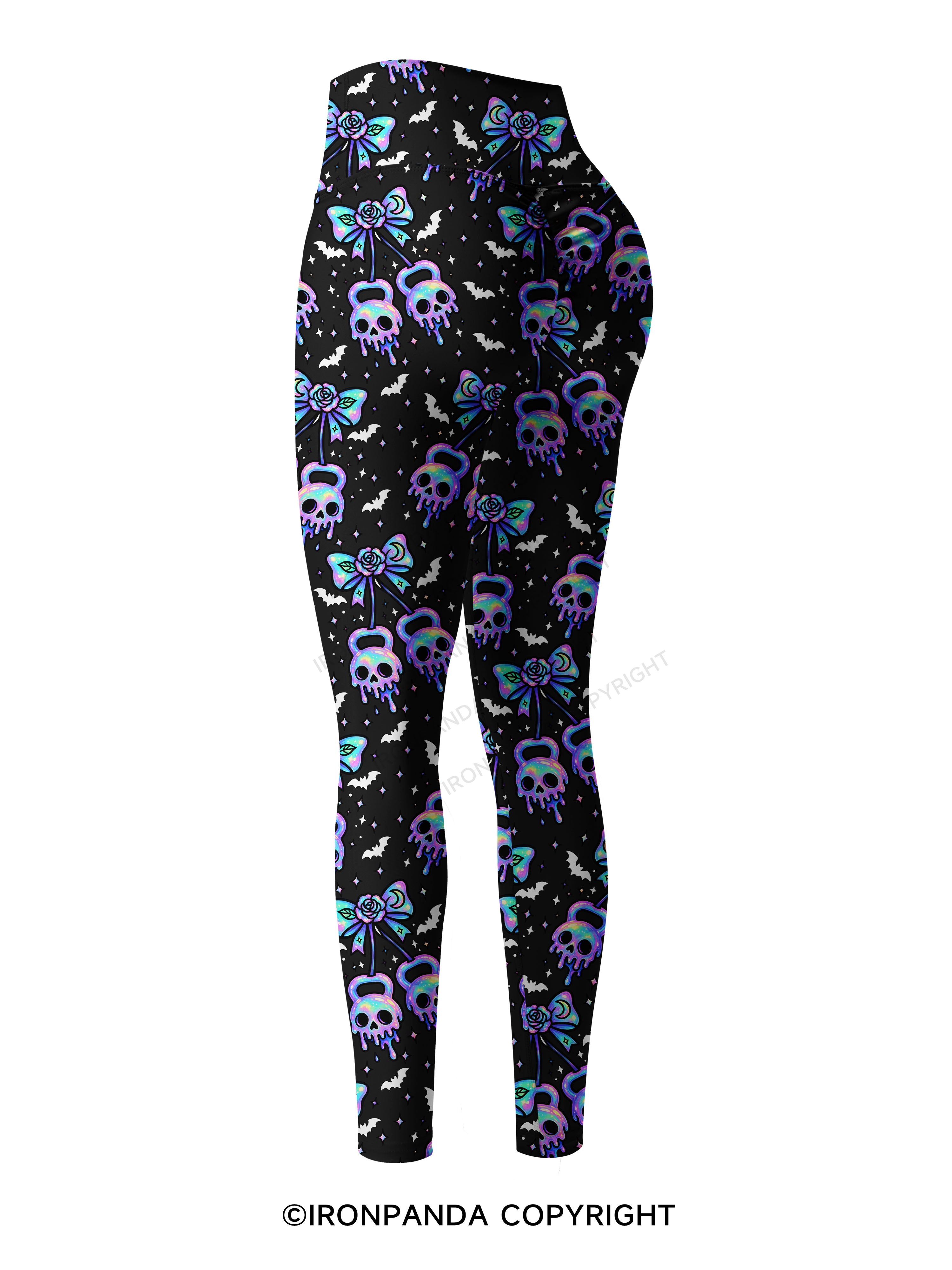 GHOST DRIP KETTLEBELLS Printed Yoga Pants