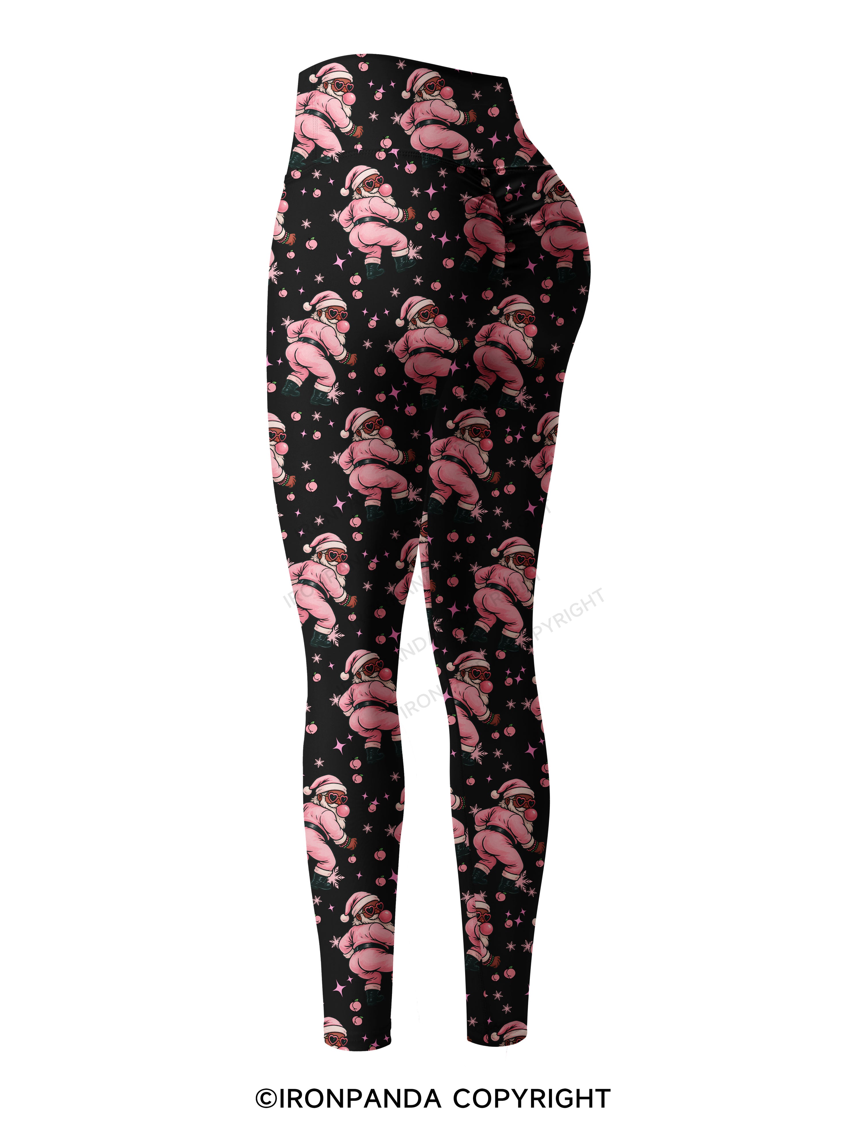 IRONPANDA MERRY THICC-MAS Printed Yoga Pants