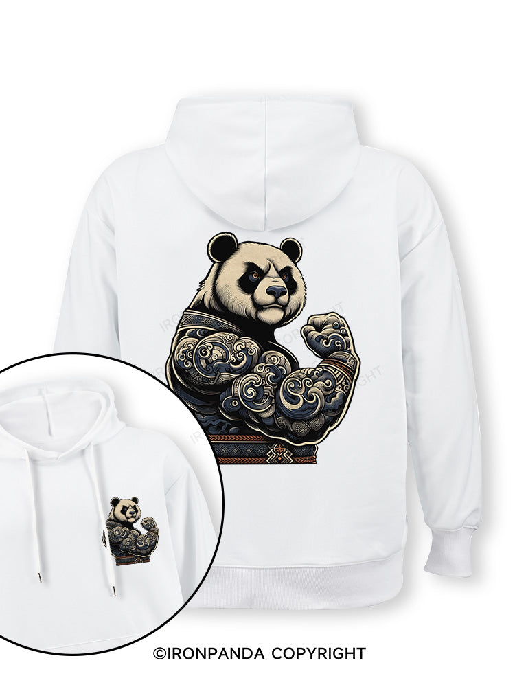 strong panda Double-Sided Printed Classic Gym Hoodie