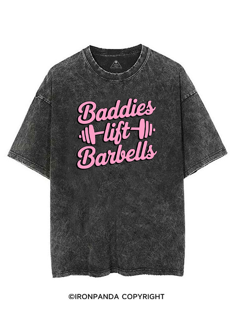 Baddies Lift Barbells! VINTAGE GYM SHIRT