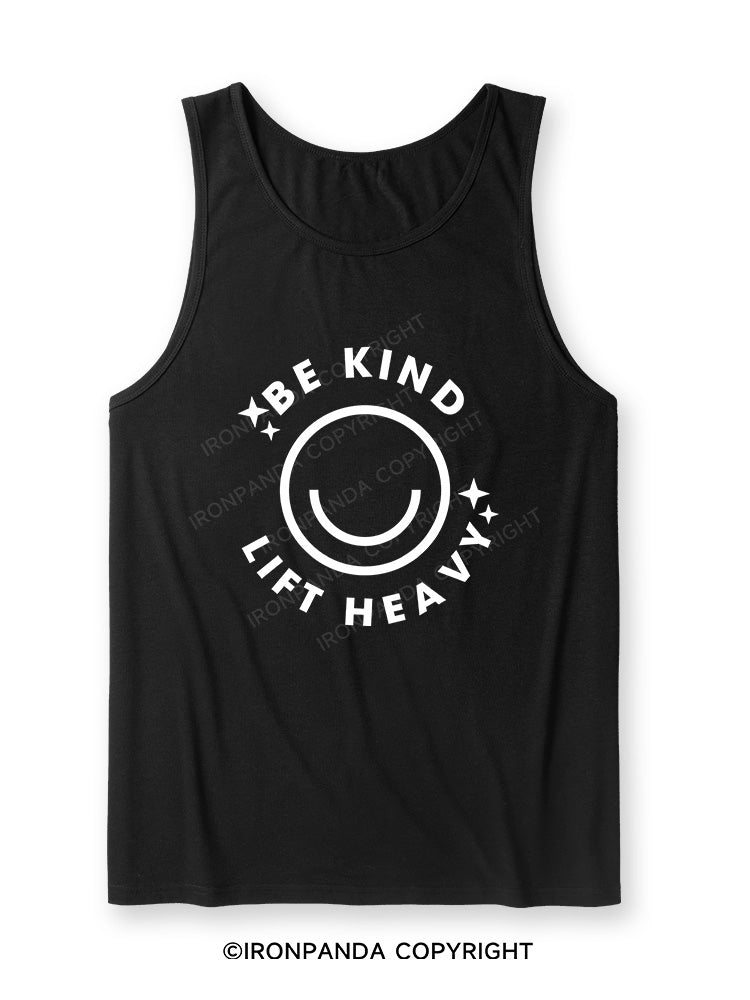 BE KIND LIFT HEAVY Ultra Soft Heather Tank