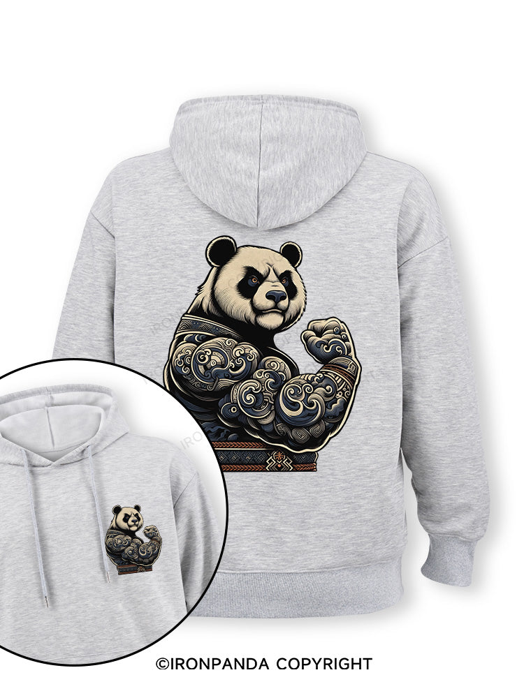 strong panda Double-Sided Printed Classic Gym Hoodie