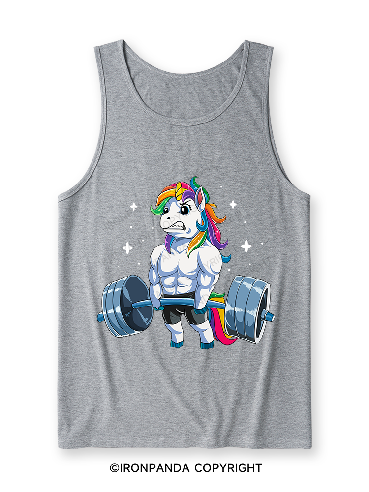 Weightlifting Unicorn Ultra Soft Heather Tank