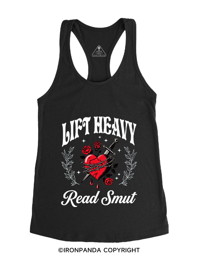 LIFT HEAVY READ SMUT DARK ROMANCE Gym Racerback Tank
