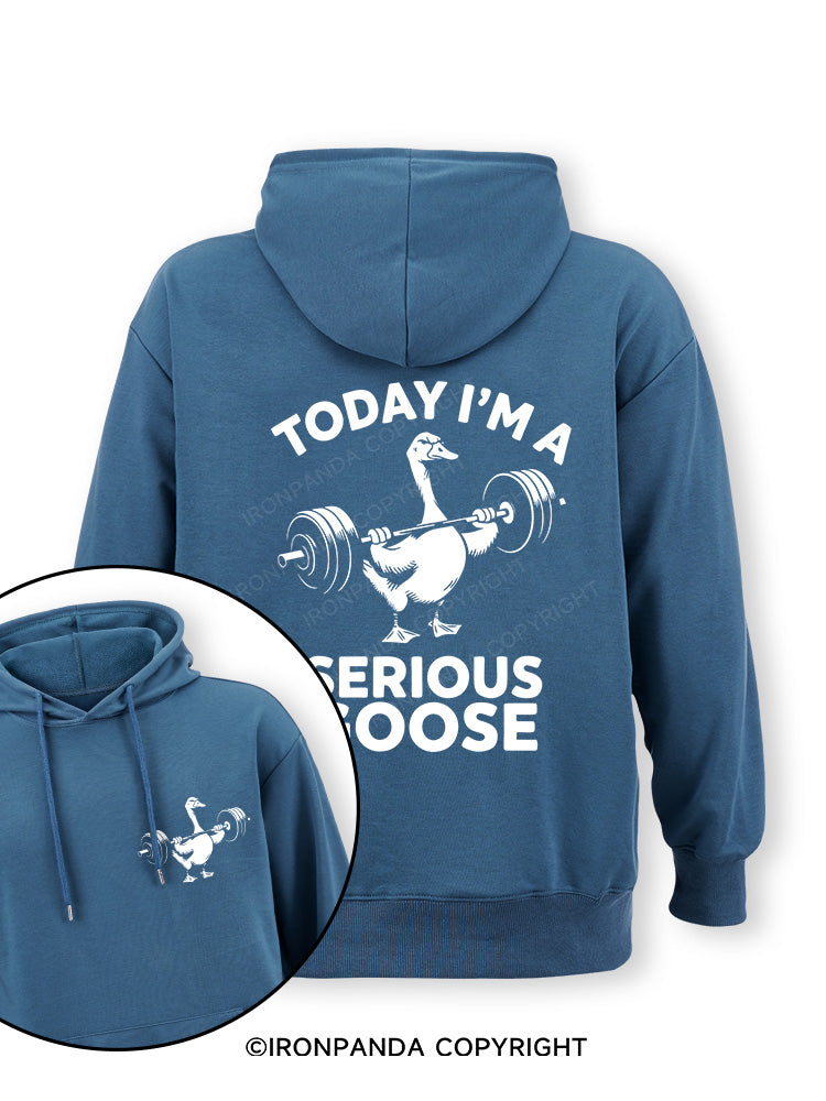 Today i'm a serious goose new Double-Sided Printed Classic Gym Hoodie