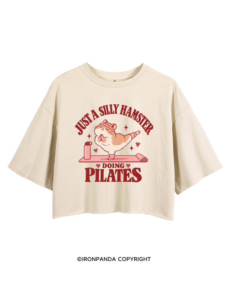 JUST A SILLY HAMSTER DOING PILATES CROP TOPS