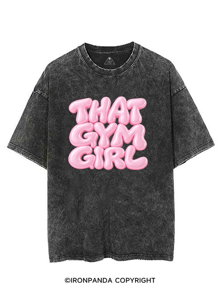 THAT GYM GIRL PINK STYLE VINTAGE GYM SHIRT