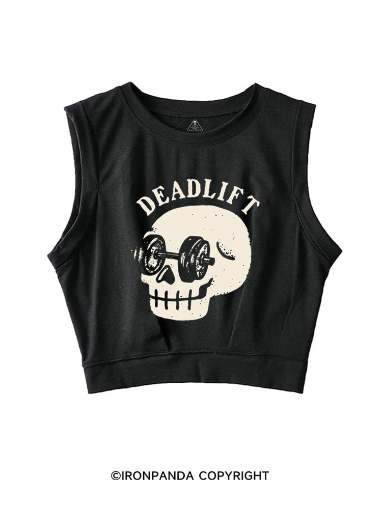 DEAD SERIOUS DEADLIFTS SLEEVELESS CROP TOPS