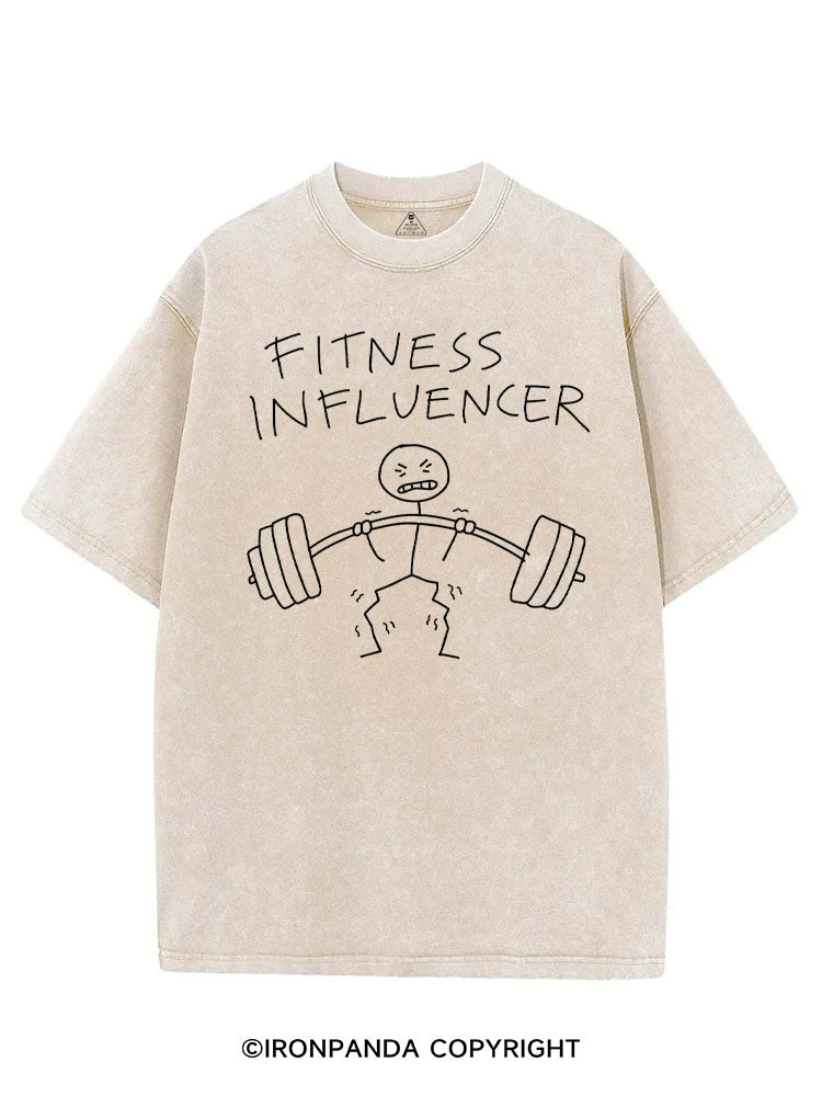 FITNESS INFLUENCER FUNNY GYM VINTAGE GYM SHIRT