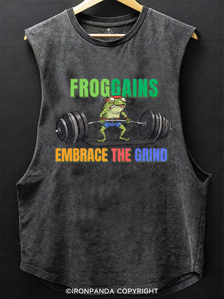 Frog gains Embrace The Grind Scoop Bottom Cotton Tank