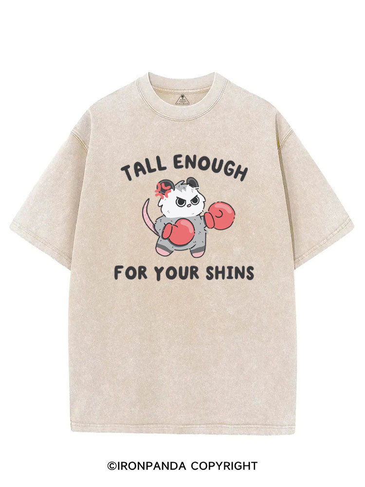 Tall Enough For Your Shins Possum VINTAGE GYM SHIRT