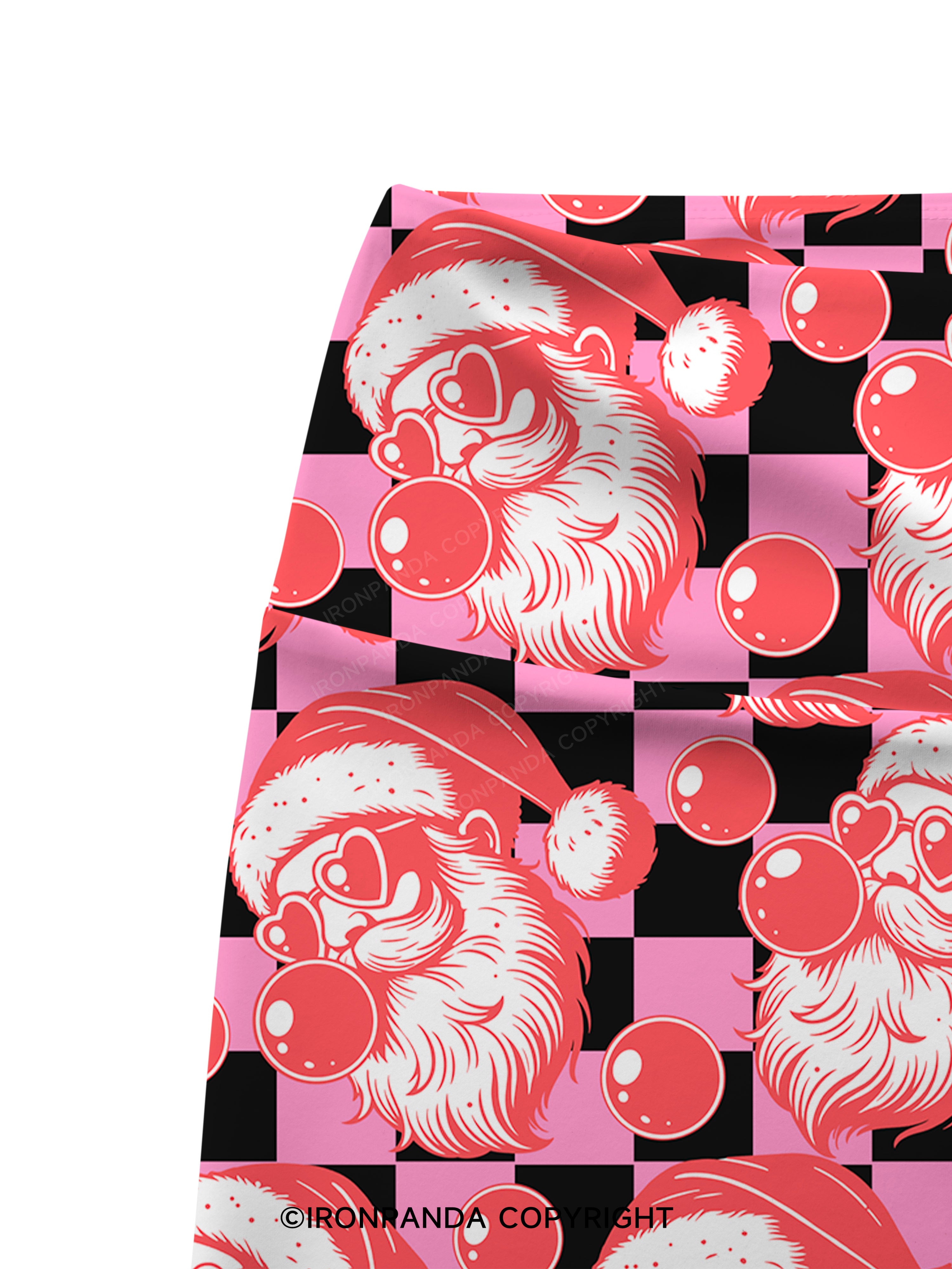 MERRY CHRISTMAS Printed Yoga Cycling Shorts