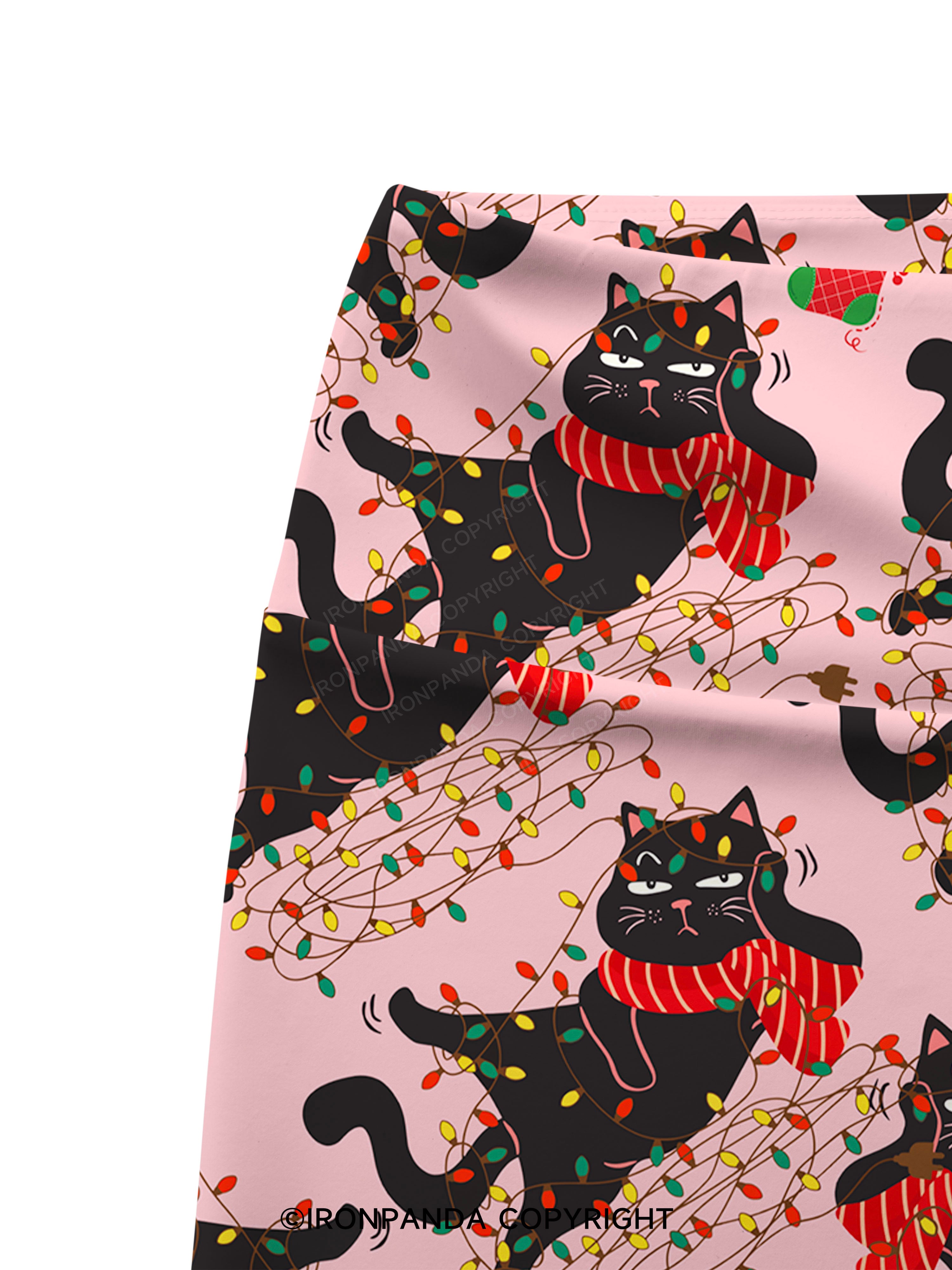 IT'S FINE I'M FINE EVERYTHING IS FINE Printed Yoga Cycling Shorts