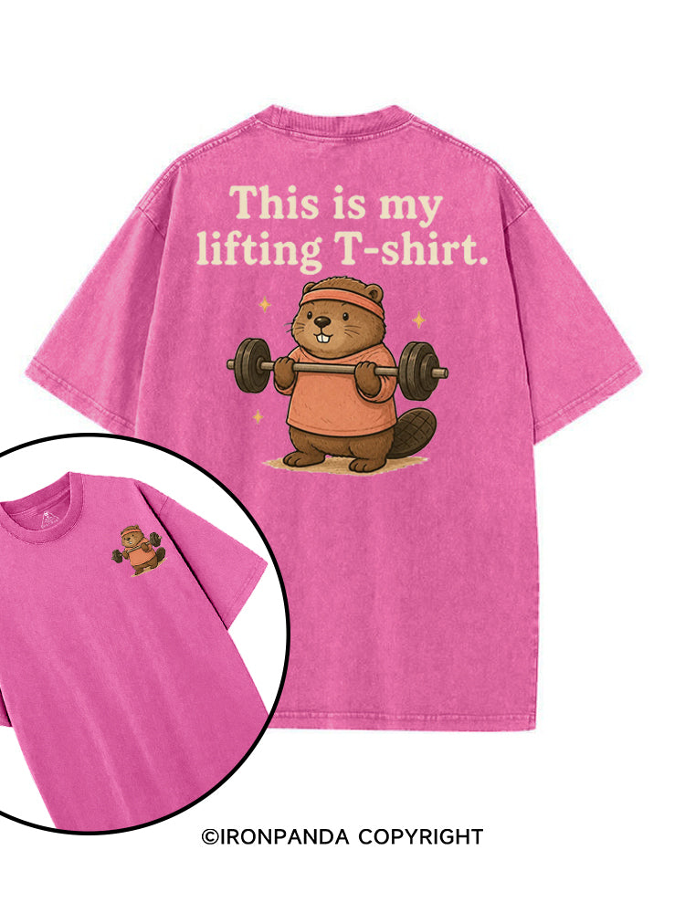 THIS IS MY LIFTING T-SHIRT printed Gym Shirt