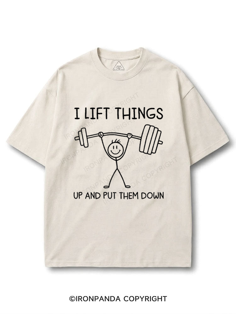 I Lift Things up and Put Them Down Funny Lifting COTTON PUMP COVER