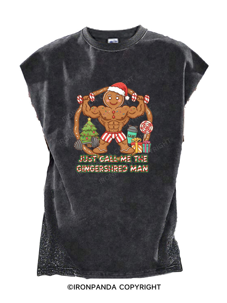 JUST CALL ME THE GINGERSHRED MAN Cut Off Tank