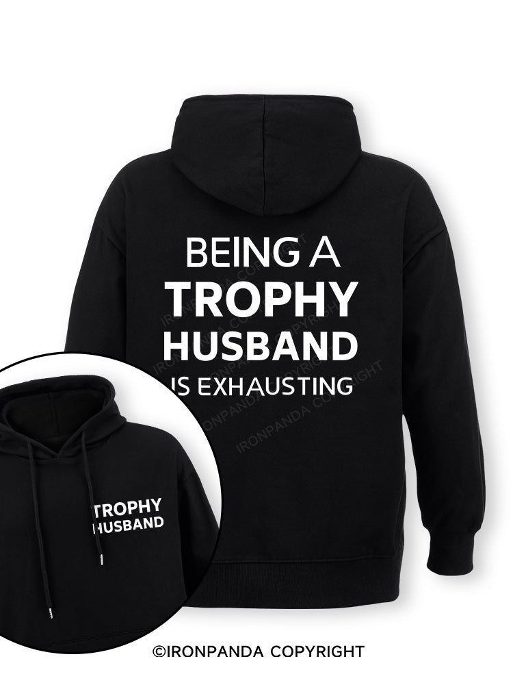 Being a trophy husband Double-Sided Printed Classic Gym Hoodie