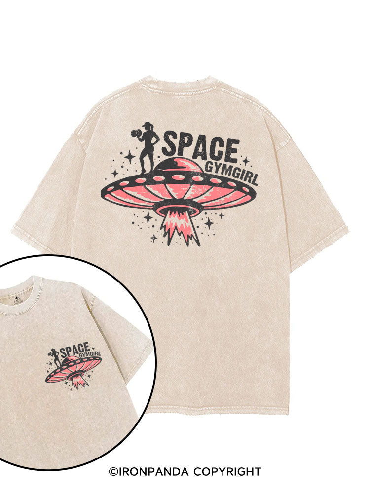 SPACE GYMGIRL printed Gym Shirt