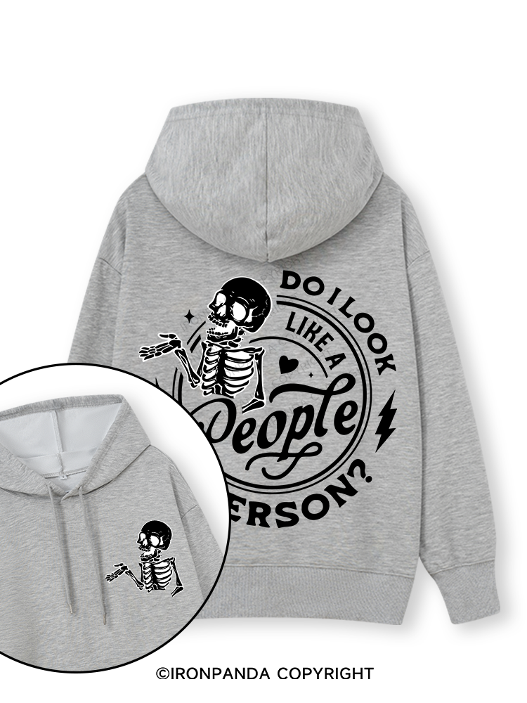 DO I LOOK LIKE A PERSON? Double-Sided Printed Classic Gym Hoodie